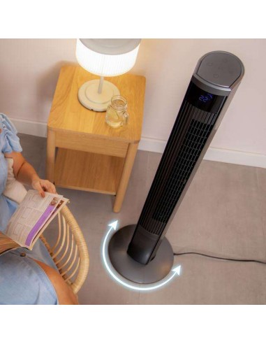 Cecotec EnergySilence 470 Max Skyline Ionic Ventilador de Torre con Ionizador de 47" y 45W, Mando a Distancia