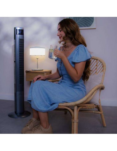 Cecotec EnergySilence 470 Max Skyline Ionic Ventilador de Torre con Ionizador de 47" y 45W, Mando a Distancia