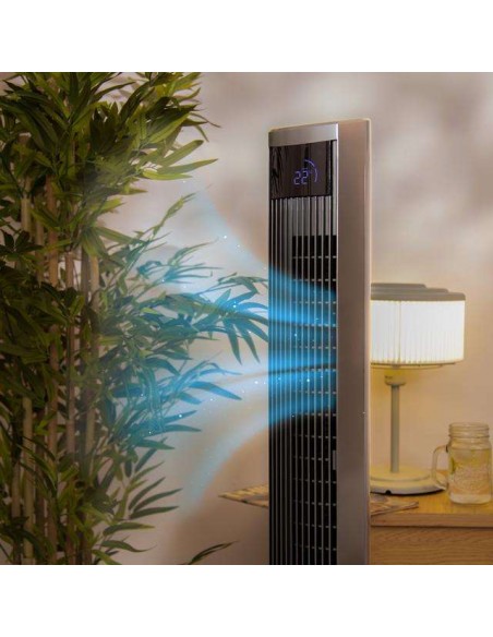 Cecotec EnergySilence 470 Max Skyline Ionic Ventilador de Torre con Ionizador de 47" y 45W, Mando a Distancia
