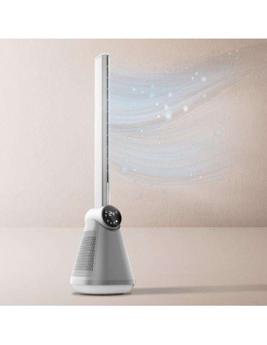 Cecotec EnergySilence 9890 Skyline Bladeless Ventilador de Torre sin Aspas de 39" y 50W, Mando a Distancia
