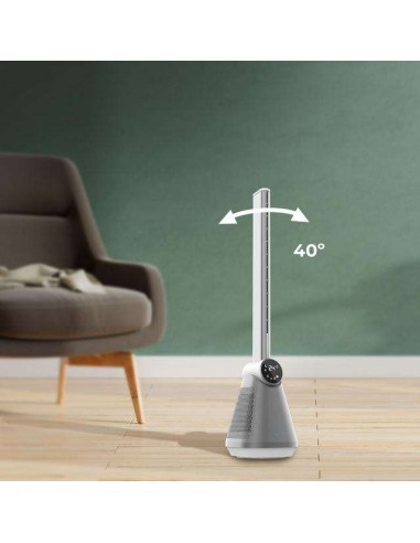 Cecotec EnergySilence 9890 Skyline Bladeless Ventilador de Torre sin Aspas de 39" y 50W, Mando a Distancia