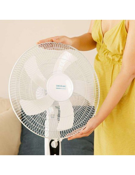 Cecotec EnergySilence 515 MaxFlow White Ventilador de Pie 16" 45W con Temporizador Blanco