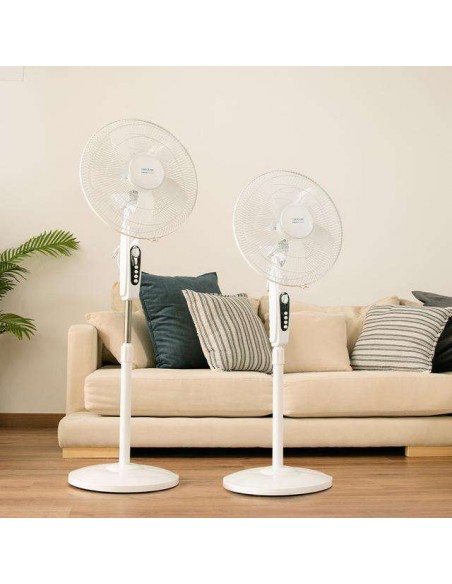 Cecotec EnergySilence 515 MaxFlow White Ventilador de Pie 16" 45W con Temporizador Blanco