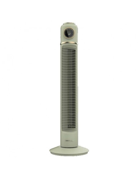 Cecotec EnergySilence 1090 Skyline Retro Smart Green Ventilador de Torre de 32" y 40W, Mando a Distancia