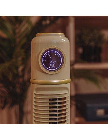 Cecotec EnergySilence 1090 Skyline Retro Smart Green Ventilador de Torre de 32" y 40W, Mando a Distancia