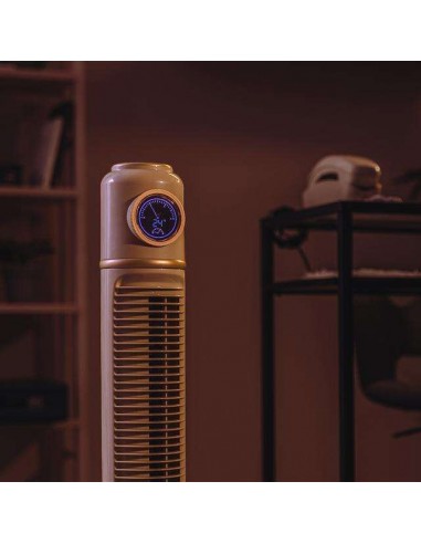Cecotec EnergySilence 1090 Skyline Retro Smart Green Ventilador de Torre de 32" y 40W, Mando a Distancia