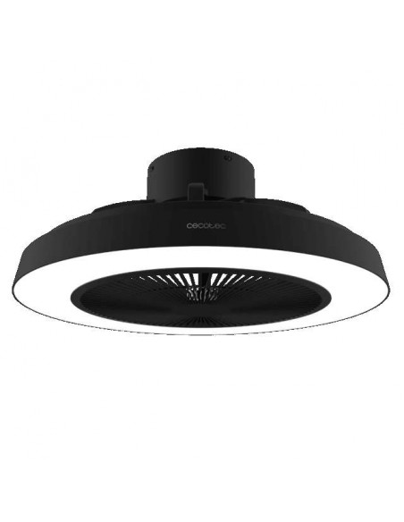 Cecotec EnergySilence LampAero 600 InsideBlack Ventilador de Techo de 20W y 20" con Luz LED, Mando a Distancia