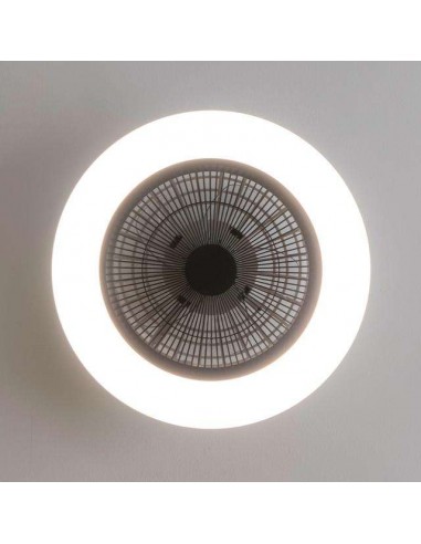 Cecotec EnergySilence LampAero 600 InsideBlack Ventilador de Techo de 20W y 20" con Luz LED, Mando a Distancia