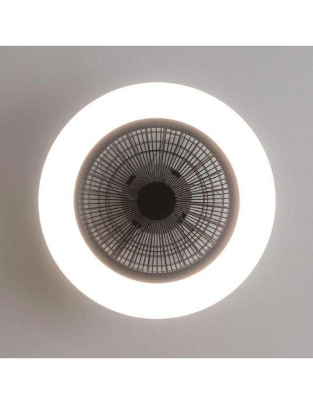 Cecotec EnergySilence LampAero 600 InsideBlack Ventilador de Techo de 20W y 20" con Luz LED, Mando a Distancia