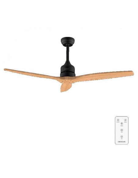 Cecotec EnergySilence Aero 5270 Black&LightWood Ventilador de Techo de 40W y 52", Mando a Distancia