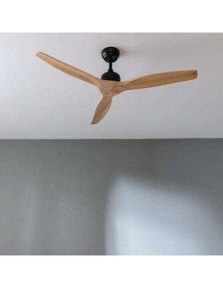 Cecotec EnergySilence Aero 5270 Black&LightWood Ventilador de Techo de 40W y 52", Mando a Distancia