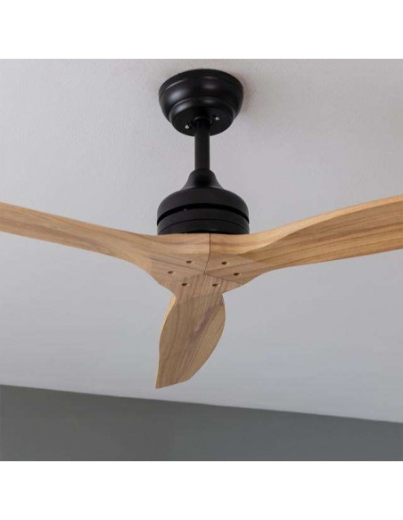 Cecotec EnergySilence Aero 5270 Black&LightWood Ventilador de Techo de 40W y 52", Mando a Distancia