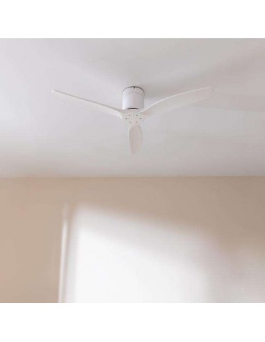 Cecotec EnergySilence Aero 5600 Aqua IronWhiteWood Ventilador de Techo de 40W y 42" con WiFi, Mando a Distancia