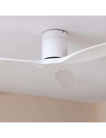 Cecotec EnergySilence Aero 5600 Aqua IronWhiteWood Ventilador de Techo de 40W y 42" con WiFi, Mando a Distancia
