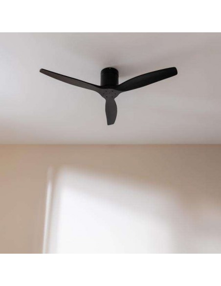 Cecotec EnergySilence Aero 5500 Aqua Black&Black Ventilador de Techo de 40W y 42" con WiFi, Mando a Distancia