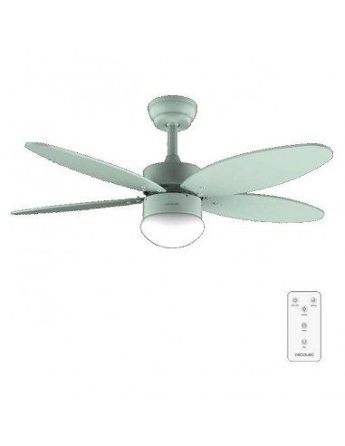 Cecotec EnergySilence Aero 4260 Full Mint Ventilador de Techo de 40W y 42" con Luz LED, Mando a Distancia