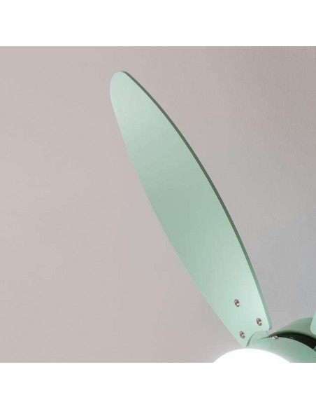 Cecotec EnergySilence Aero 4260 Full Mint Ventilador de Techo de 40W y 42" con Luz LED, Mando a Distancia