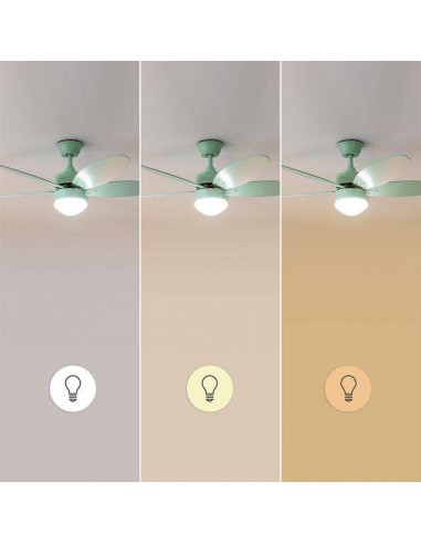 Cecotec EnergySilence Aero 4260 Full Mint Ventilador de Techo de 40W y 42" con Luz LED, Mando a Distancia