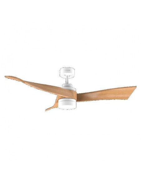 Cecotec EnergySilence Aero 5280 LightWood Ventilador de Techo de 40W y 52" con Luz LED, Mando a Distancia