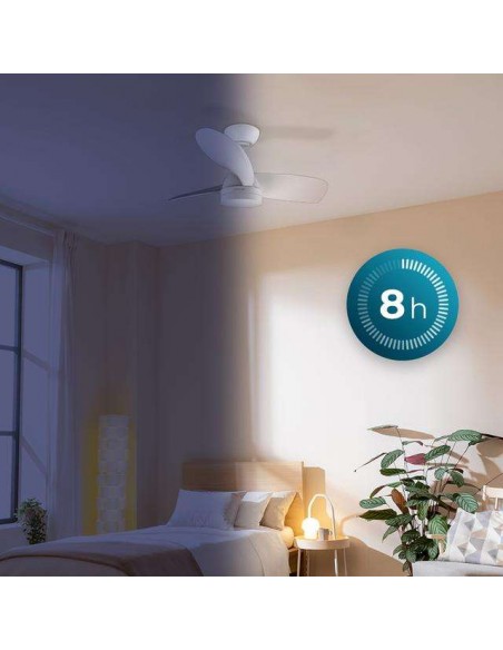 Cecotec EnergySilence Aero 3050 White Ventilador de Techo de 35W y 36" con Luz LED, Mando a Distancia
