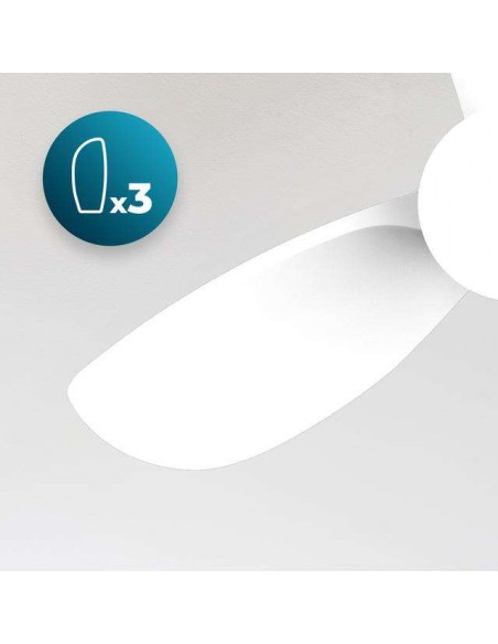 Cecotec EnergySilence Aero 3050 White Ventilador de Techo de 35W y 36" con Luz LED, Mando a Distancia
