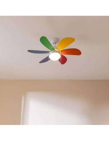 Cecotec EnergySilence Aero 360 ColorFull Ventilador de Techo de 50W y 36” con Lámpara.