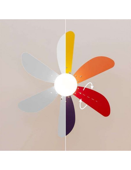 Cecotec EnergySilence Aero 360 ColorFull Ventilador de Techo de 50W y 36” con Lámpara.