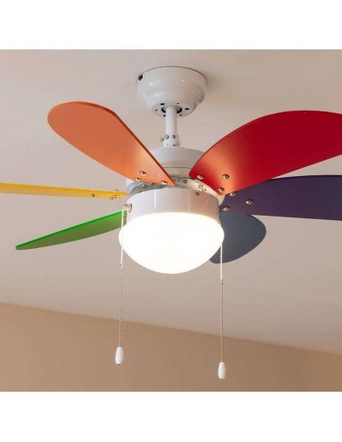 Cecotec EnergySilence Aero 360 ColorFull Ventilador de Techo de 50W y 36” con Lámpara.