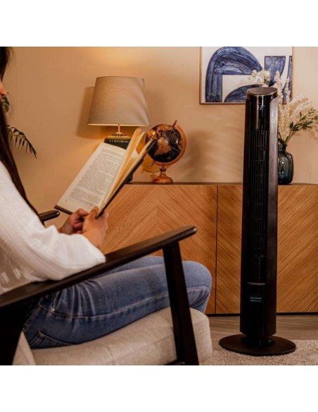 Cecotec EnergySilence 9250 Skyline Smart Tilt Ventilador de Torre de 45W y 42, Mando a Distancia