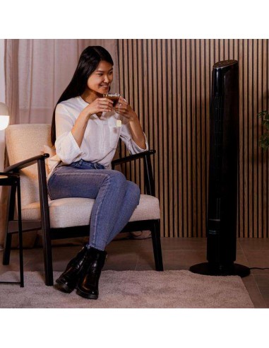 Cecotec EnergySilence 9250 Skyline Smart Tilt Ventilador de Torre de 45W y 42, Mando a Distancia