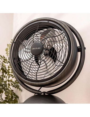 Cecotec EnergySilence 1000 RetroDesk Wood Ventilador de Sobremesa de 10" y 20W