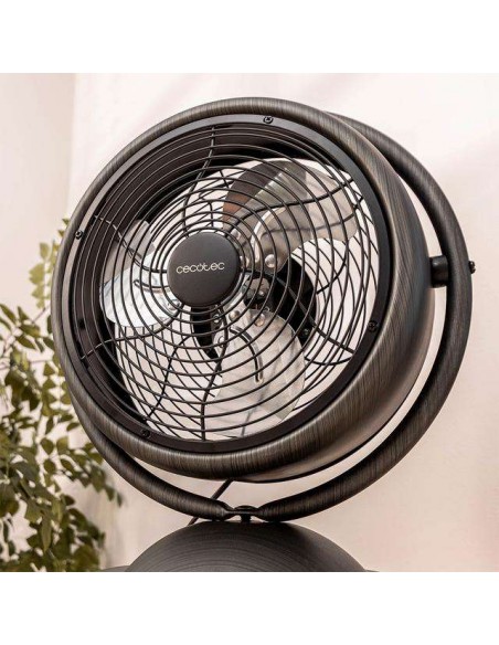 Cecotec EnergySilence 1000 RetroDesk Wood Ventilador de Sobremesa de 10" y 20W