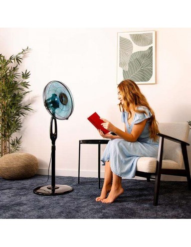 Cecotec EnergySilence 560 Max Smart Ventilador de pie de 16" y 45W, Mando a Distancia