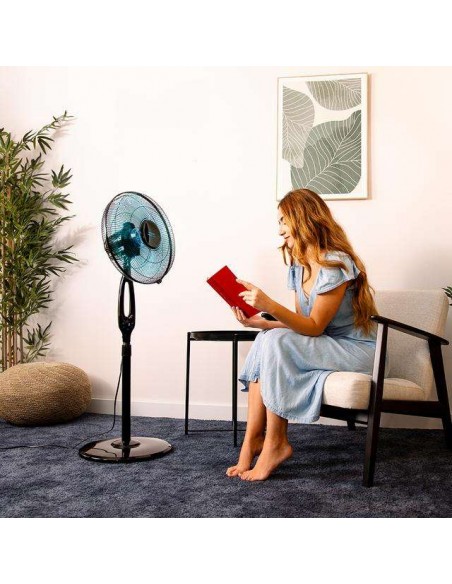 Cecotec EnergySilence 560 Max Smart Ventilador de pie de 16" y 45W, Mando a Distancia