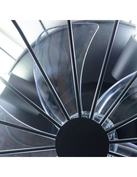 Cecotec EnergySilence LampAero 650 Iron Design Ventilador de Techo de 20W y 11" con Lámpara, Mando a Distancia