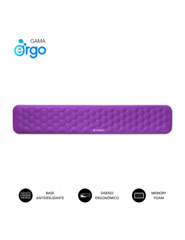 Subblim Ergo AirPadding Reposamuñecas Teclado Púrpura