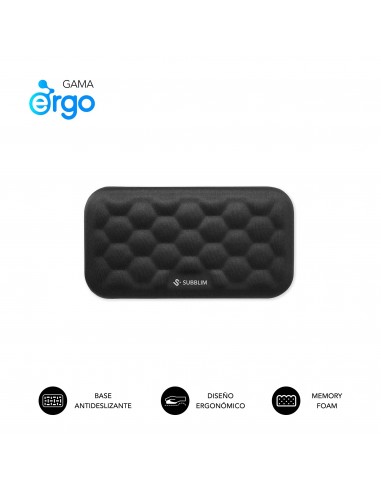 Subblim Ergo AirPadding Reposamuñecas Ratón Negro