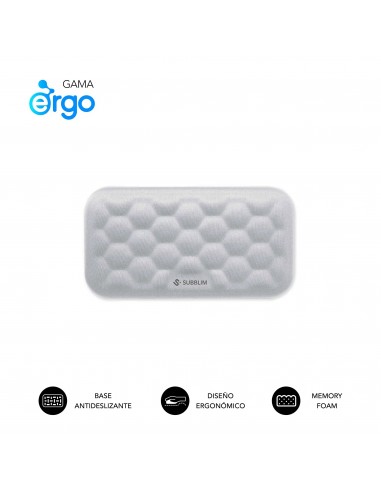 Subblim Ergo AirPadding Reposamuñecas Ratón Blanco