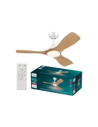 Philips Olas Ventilador de Techo 32W con Luz LED 24W Blanco