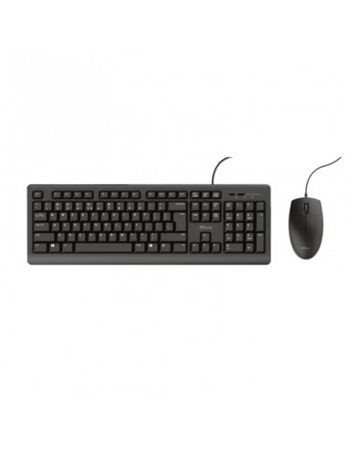 Trust Primo Teclado + Ratón con cable USB Negro