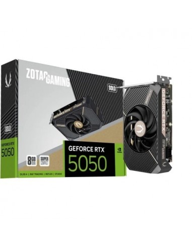 Zotac Gaming GeForce RTX 5050 SOLO 8GB GDDR6 Reflex 2 RTX AI DLSS4 Tarjeta Gráfica