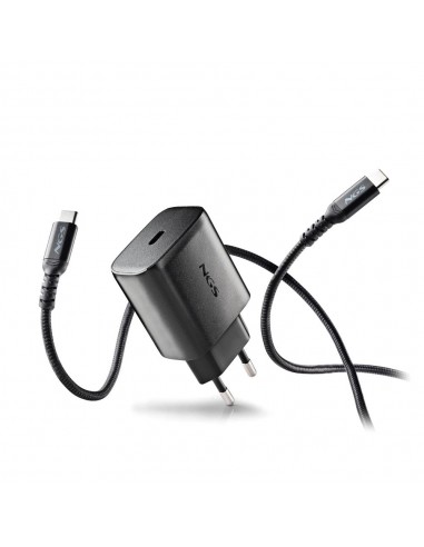 NGS BUD45W-C Cargador de Pared GaN 45W 1xUSB-C con Cable Incluido 1.5m