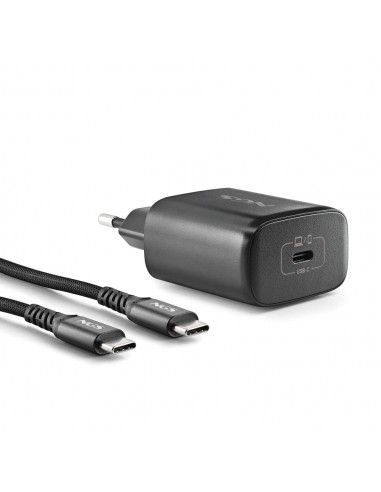 NGS BUD45W-C Cargador de Pared GaN 45W 1xUSB-C con Cable Incluido 1.5m