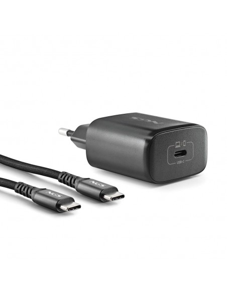 NGS BUD45W-C Cargador de Pared GaN 45W 1xUSB-C con Cable Incluido 1.5m