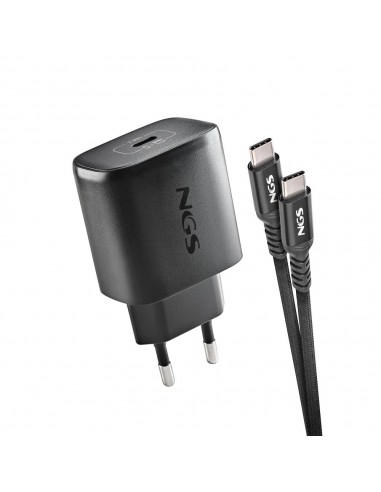 NGS BUD45W-C Cargador de Pared GaN 45W 1xUSB-C con Cable Incluido 1.5m