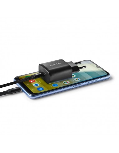 NGS BUD45W-C Cargador de Pared GaN 45W 1xUSB-C con Cable Incluido 1.5m