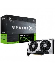 MSI GeForce RTX 5060 Ti VENTUS 2X OC PLUS 8GB GDDR7 Reflex 2 RTX AI DLSS4 Tarjeta Gráfica