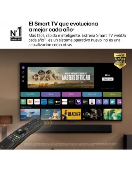 LG 55NANO82T6B 55" NanoCell UltraHD 4K Smart TV WebOS24 Televisor