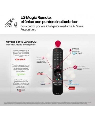 LG 55NANO82T6B 55" NanoCell UltraHD 4K Smart TV WebOS24 Televisor