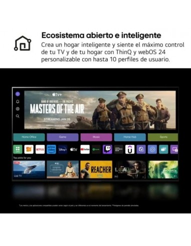 LG 55NANO82T6B 55" NanoCell UltraHD 4K Smart TV WebOS24 Televisor